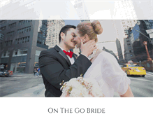 Tablet Screenshot of onthegobride.com